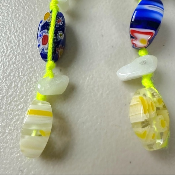 Free People Ariana Ost Voyage Dangle Earrings NWT Glass Crystal Bohemian Hippie - Picture 7 of 11